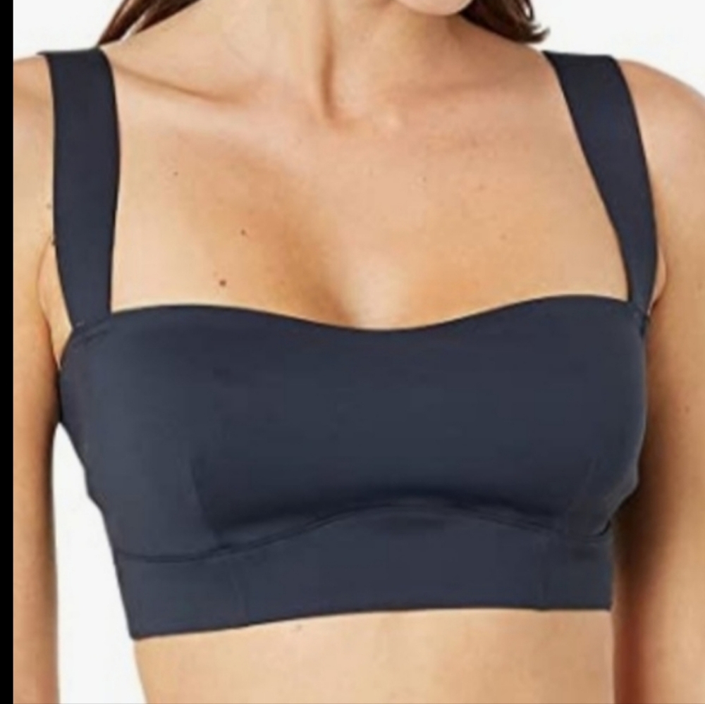 Free People Intimately Naomi Black Longline Bra sz Medium FP126